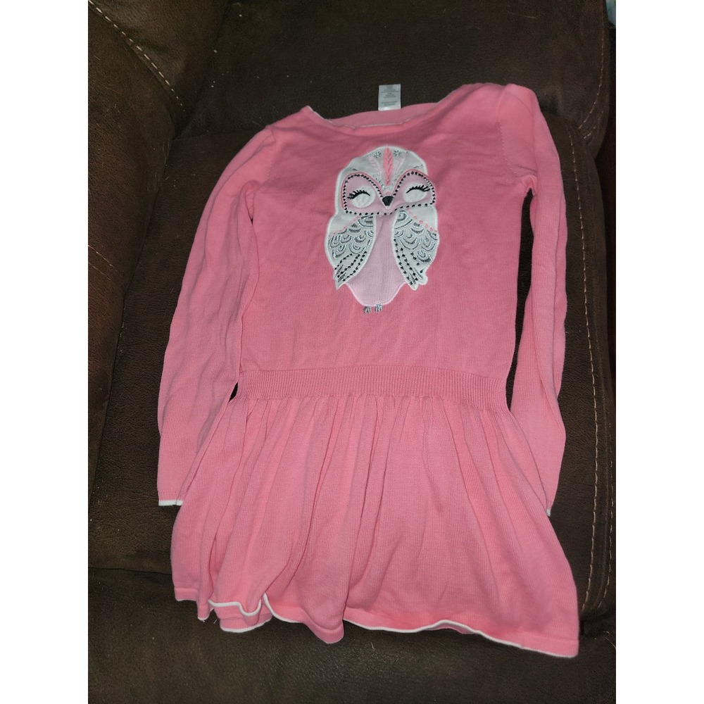 Gymboree outlet cozy fairytale owl sweater dress size 7